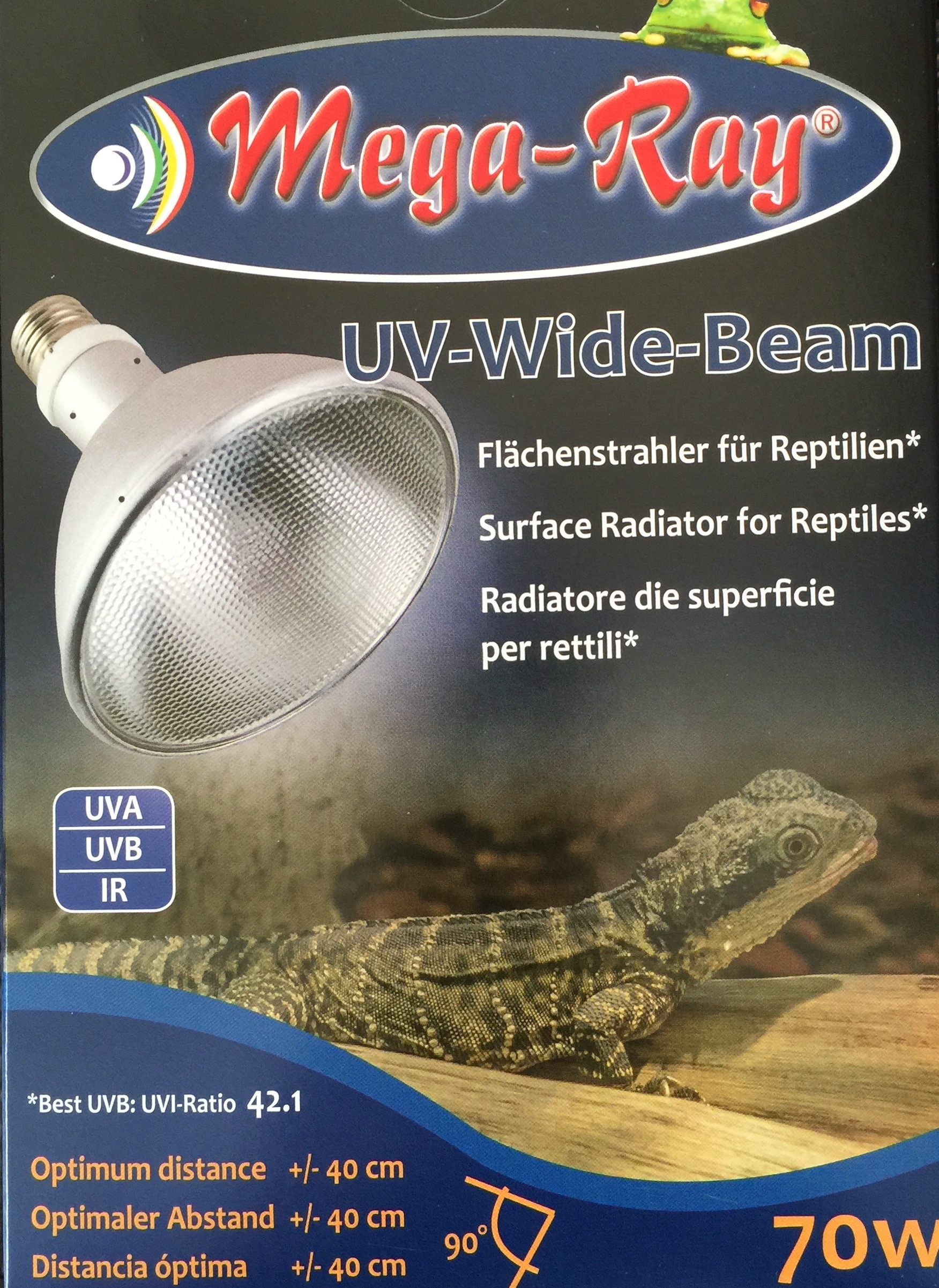 Sköldpaddsgrejer MegaRay UVWidebeam HID 70 W PAR38